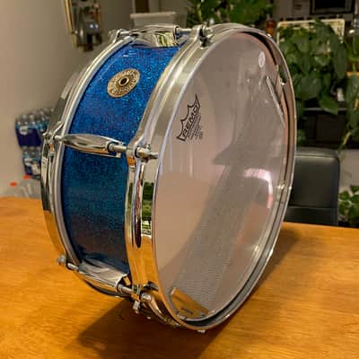 Gretsch Renown 5.5x14 Snare (1962) Blue Sparkle image 18