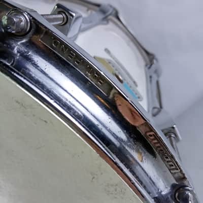 Ludwig 12x15"Marching Snare/Tom Drum White Cortex Wrap Vintage80s Blue/Olive B/O image 8