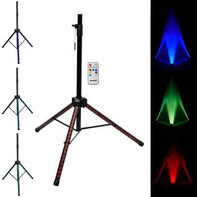 (2) Rockville RPG10 10" Powered Active 600 Watt DJ PA Speakers+LED Stands+Cables image 12