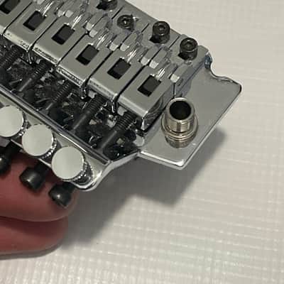 2000's Jackson Dinky Guitars JT-580 Chrome Licensed Floyd Rose Tremolo Guitar Bridge Upgraded Brass Block image 11