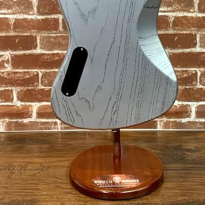 Deimel Guitar Works Firestar Custom 2020 Silver/ Filled Black Pores & Neck, New (Authorized Dealer) image 6