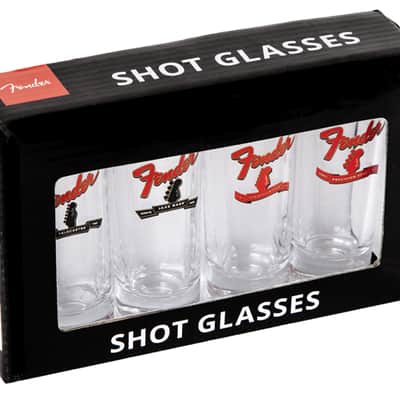 Fender Banner Headstock Shot Glasses, Set of Four image 3