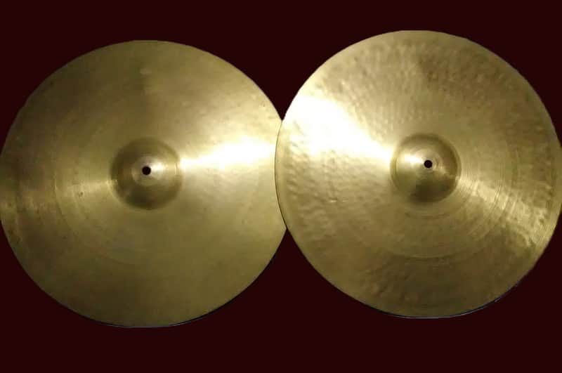 Zildjian Avedis 17" 2nd stamps - Hi Hats or Crash-Ride cymbals - 1930's or 1940's - 1040/1270 g - Brilliant - born together pair image 1