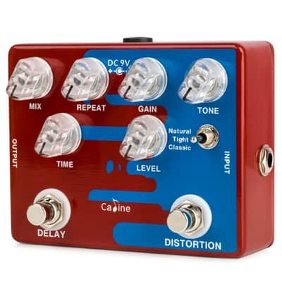 CALINE CP-68 Dual Delay & Distortion Combo Guitar effect Pedal image 2