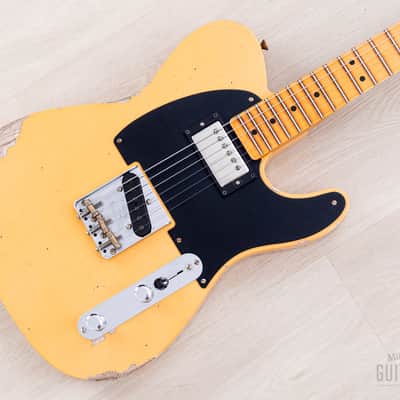 Fender Custom Shop Limited '51 Telecaster HS Blackguard Relic w/ Humbucker, Faded Butterscotch image 1