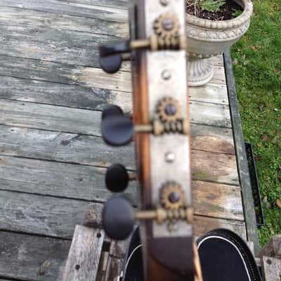 May-Bell 1930s Aged Sunburst Parlor Guitar image 11