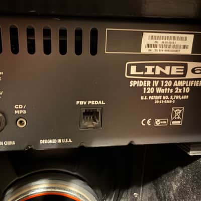 Line 6 Spider IV 120 120-Watt 2x10" Stereo Digital Modeling Guitar Combo 2009 - 2016 - Black image 3