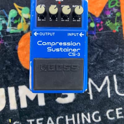 Boss CS-3 Compression Sustainer (Black Label) 1986 - 1992 - Blue image 1
