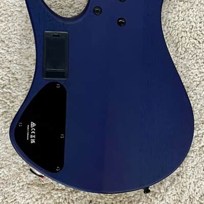 Ibanez EHB1505MSPLF Multi Scale Headless 5-String Bass - Pacific Blue Burst Flat image 4