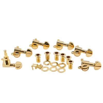 Mini Rotomatic 6 In Line Tuning Machines 14:1 Gear Ratio 205 Series-Black image 5