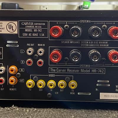 Carver HR-742 A/V Receiver image 2