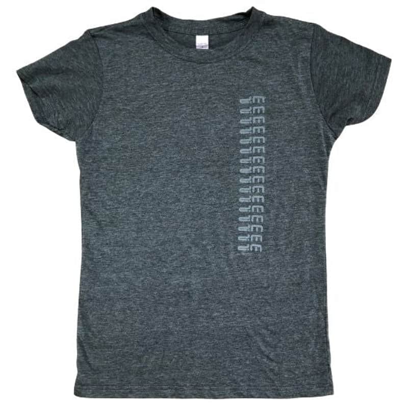 DM T-SHIRT-Women's Vertical Logo / Small / Grey : BRAND NEW :  [DETROIT MODULAR] image 1