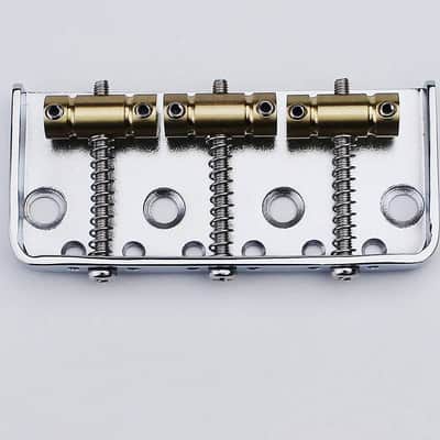 Fixed Hardtail Telecaster Tele Style Guitar Bridge with Brass Saddles image 1
