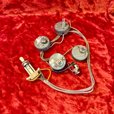 1961 Gibson ES 500k pots wiring harness Centralab switchcraft PAF es335 es175 dual humbucker original vintage USA image 1