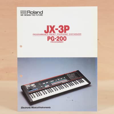Roland JX-3P polyphonic synthesizer original brochure