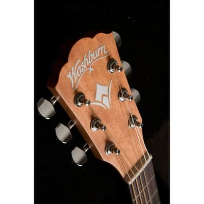 Washburn D7S Harvest Dreadnought Acoustic Guitar. Natural Gloss image 3