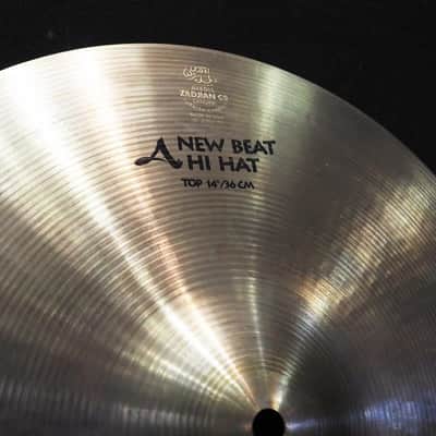 Zildjian USED ​​90s A Zildjian New Beat HiHat 14 pair [Top:1114g/Bottom:1426g] image 4