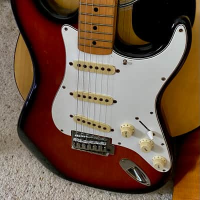 1980's Harmony H80T Strat Style Electric Guitar image 2