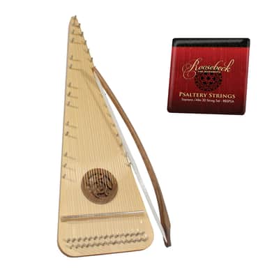 Roosebeck Alto Rounded Psaltery w/ Bow & Extra String Set - Right Hand image 1