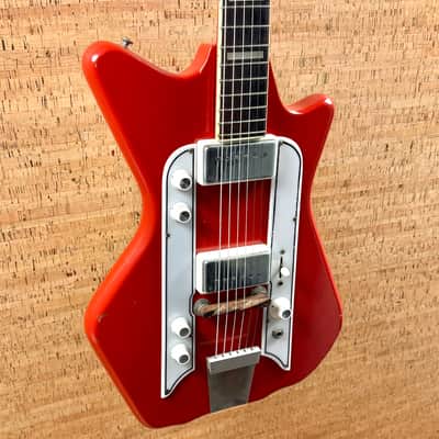 Airline JB Hutto Wood Body Valco Supro 1960s - Red image 7