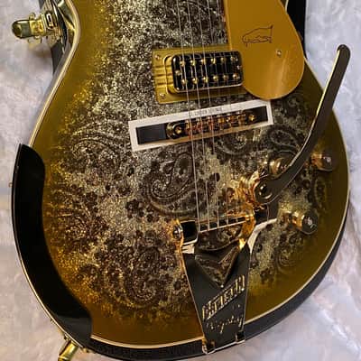 NEW ! Gretsch G6134TG Limited Edition Paisley Penguin String-Thru Bigsby Gold Paisley - Authorized Dealer image 8
