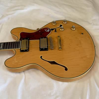 Vintage 1994 Epiphone Sheraton - Made in Korea (MIK) - Natural - Free Pro Setup image 5