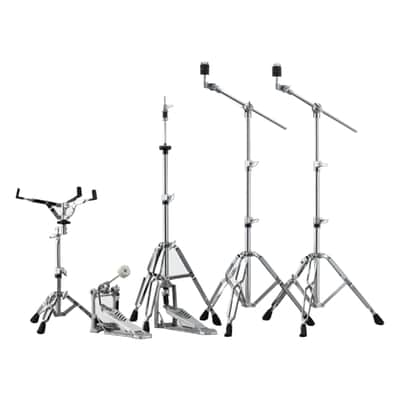 Yamaha HW-680W 2 Boom Cymbal Stands, Snare Stand, Hi-hat Stand and Bass Drum Pedal