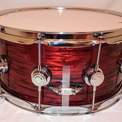 DW MODIFIED SNARE DRUM (C VIDEO) W/ MUFFLER - RED OYSTER WRAP-FREE SHIP TO C-USA! image 6