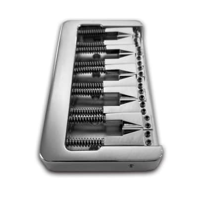 Lowe Custom Guitars 10-string Bass Guitar Bridge - Chrome image 2
