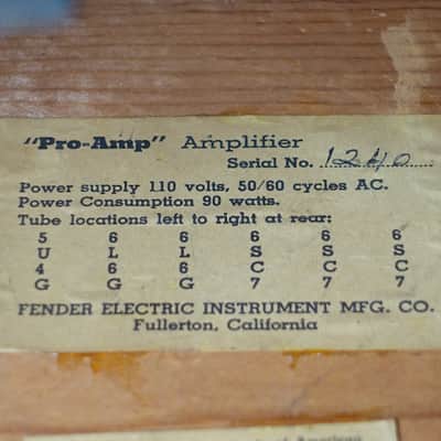 1950 Fender Pro Amp Vintage Tweed Amplifier TV Front image 13