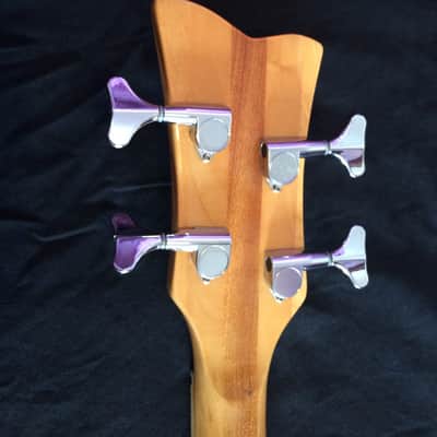 Left Handed Eko 1960s Violin Bass Guitar Sunburst Short Scale Very Rare Headstock! image 4