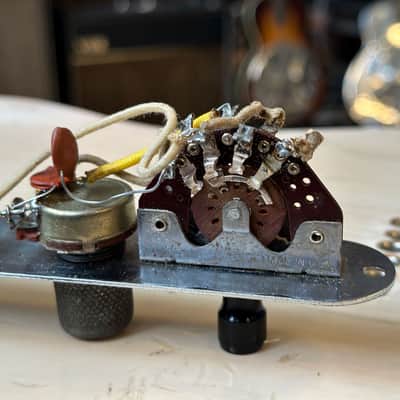 Fender 1959 Esquire Loaded Control Plate w/ Wiring Harness, Pots and Switch image 6