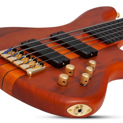 Schecter Stiletto Studio-5 FL Honey Satin image 5