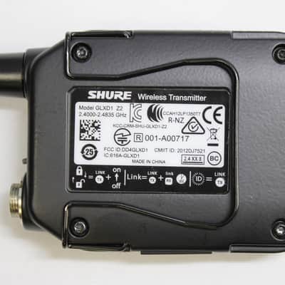 Shure GLXD Z2 Wireless Guitar System - Receiver & Transmitter - Black **Includes Power Supply & Antenna**used** image 8
