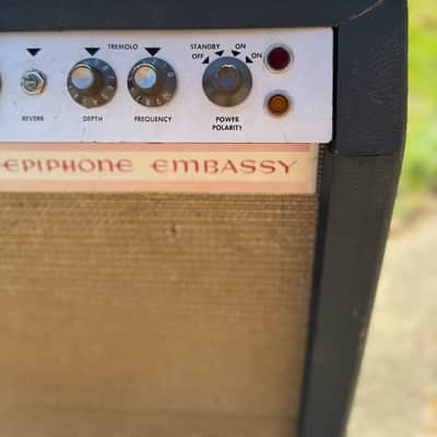 Epiphone Embassy EA 300 RVT Vintage 1960's Kalamazoo 6L6 Tube Twin 12" Combo Guitar Amp Gibson Reverb Tremolo image 5
