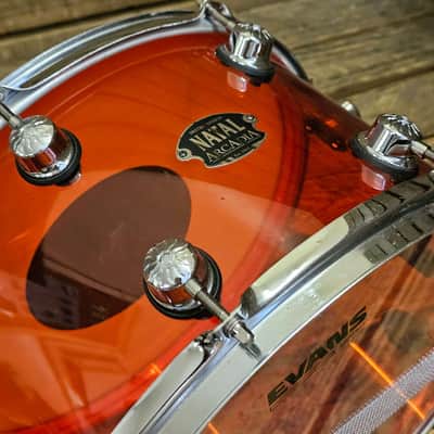 Snare Drum 14" Natal Arcadia Red Acrylic USED! RKARC010726 image 2