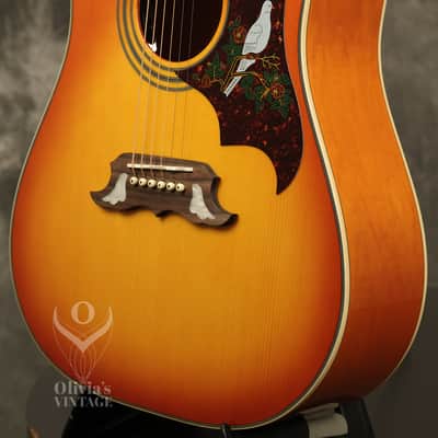 2013 Epiphone Dove Pro/Studio Dreadnought Flattop Acoustic Violin Burst image 11