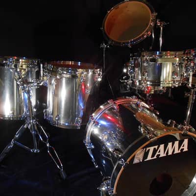 David Silveria, KORN Tama Starclassic, 2000 Custom Chrome "Untouchables" Tour Drum Set image 1