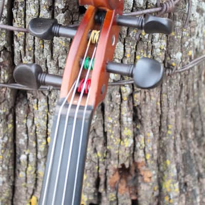 John Juzek 85 Violin Outfit with Case and Bow 4/4 size - Shaded Amber/Tobacco Brown Matte image 16