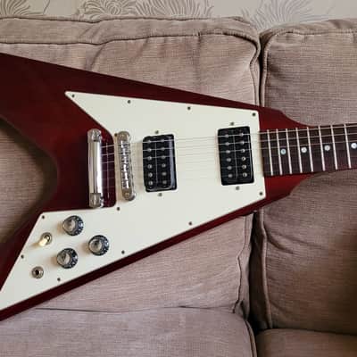 2003 Gibson Flying V '67 Reissue Cherry Red with Hard Case image 2