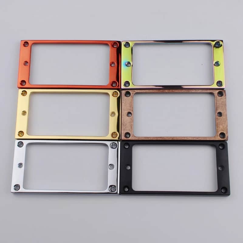 Electric Guitar or Bass Humbucker Pickups Cover Frame Flat Top Pickup Mounting Rings image 1