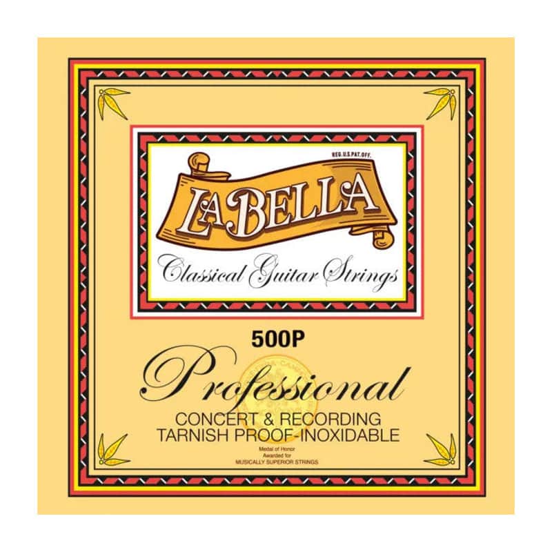 La Bella 500P Professional Concert & Recording Nylon Guitar Strings - Medium-Hard Tension image 1