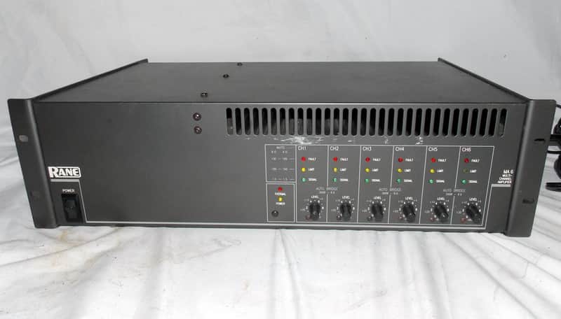 Rane MA-6 6 x 100 3 x 300 watt power amplifier image 1