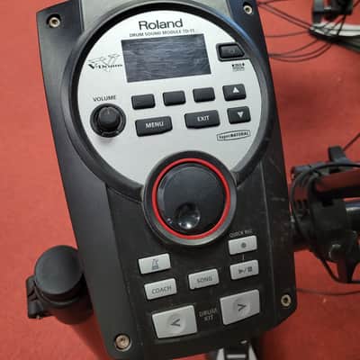 Roland TD-11K V-Drum Kit with Mesh Snare Pad 2010s - Black image 2