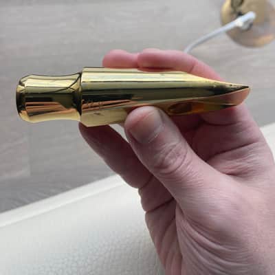 Ted Klum New London Tenor Mouthpiece - Size 8 - Brass/24k Gold Plated image 7
