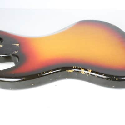 1969 Vintage Fender Jazz Bass Alder 4-Bolt Sunburst BODY ~Original Finish~ 1960s USA Early-CBS image 20
