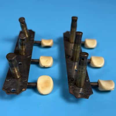 1940s Kluson Vintage 3+3 Open Gear Back Strip Tuners w/ Screws! image 4