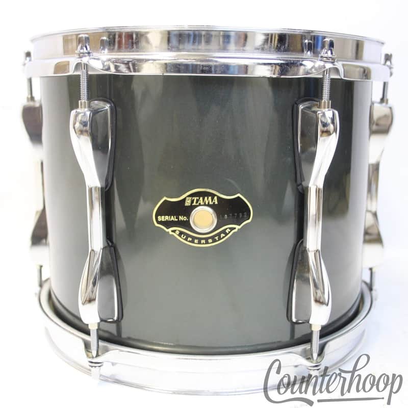 *Tama 10x8" Superstar "Gray Pewter"Lacquer Rack Tom Drum 6Ply 6mm Birch/Basswood image 1