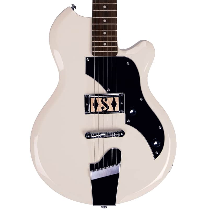Supro 2010AW Jamesport Single Pickup Island Series Electric Guitar Antique White image 1