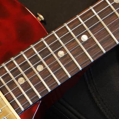 Minty! 2007 PRS Single Cut Tremolo 10 Top Electric Guitar Dark Cherry Monster Quilt + GB image 8